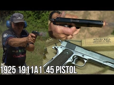 1911A1 .45 Pistol from 1925 in Slow-Mo!