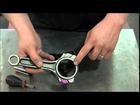 How to assemble pistons with spring clips