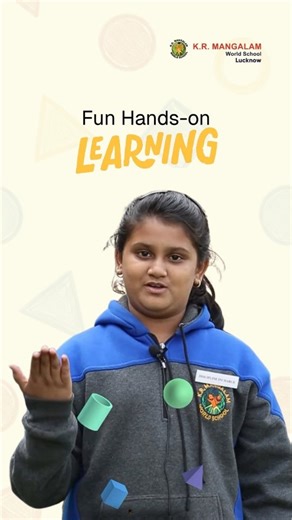 KR Mangalam World School Lucknow on Instagram: "Our Grade 4 learners explored 3D shapes through a fun, hands-on playground game! From rolling spheres and cylinders to stacking cuboids, spotting cubes, and balancing cones—every station turned learning into excitement. Using real objects helped students understand how each shape moves and behaves. A joyful, interactive way to strengthen concepts through play-based discovery! [school, kr mangalam world school, krm lucknow, best schools of lucknow, 