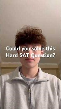 Day 4 of Solving a Hard SAT Problem Everyday. Could you solve this? #1600 #sat #viral #tutor