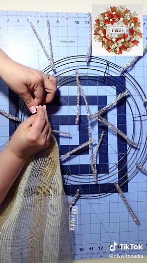 DIY Fall Deco Mesh Wreath Tutorial
