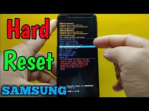 How to hard reset Samsung Galaxy A01 Core