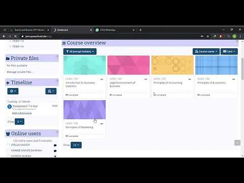 How to submit an assignment using UPSA E Learning Platform and other universities[UCC]