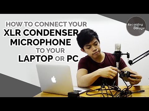 How to connect your XLR Condenser Microphone to your Laptop or PC (for Beginners)