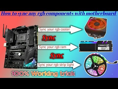 How to sync your rgb components with motherboard || Msi Mystic light tutorial