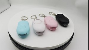 Safe Sound Personal Alarm,4 Pack 130db Personal Alarm Keychain with 2 Led Lights Flashlight, USB Rechargeable Self Defense Siren Emergency Personal Keychain Alarm for Women, Children, Elderly