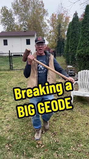 Breaking a Big Geode - Monster Geode Revealed