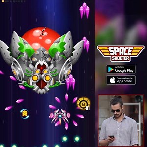 2K views · 22 shares |  Great shooting game which you can play anywhere, anytime on your mobile  Show us some "<3" and we will give you a little supprise! #Spaceshooter #Alien #Free #Shooting | Space shooter: Galaxy Shooting | Facebook
