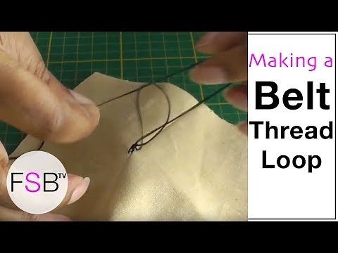 Making Thread Belt Loops