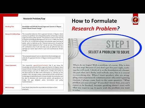 How to Formulate Research Problem