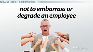 Employee Discipline Definition, Types & Examples