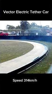 Tether car hits 314km/h #speed #speedmodelcar