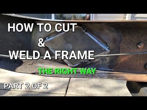 Ford Ranger, MIG welding truck frame back together, how to. Build part 7