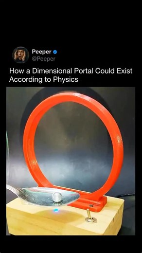 PEEPER on Instagram: "This image explores how a “dimensional portal” could exist in theory, based on ideas from modern physics rather than science fiction. Physicists often point to concepts like wormholes, predicted by Einstein’s theory of general relativity. These would be tunnels in spacetime connecting distant regions or even different universes. In equations, they’re mathematically possible if spacetime can be bent or curved in extreme ways by gravity or exotic energy. However, no experimen