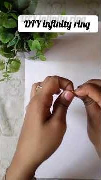 | DIY infinity ring..💍| Handcrafted with love ..❤ #diy #handmadewithlove #SHARAYUARTSANDCRAFT #love