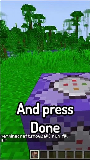 Snowball Command in Minecraft! ❄️ #minecraft #command #snowball