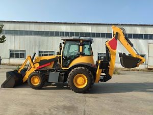 [Hot Item] Backhoe Loader with Grader Attachment for Leveling and Grading