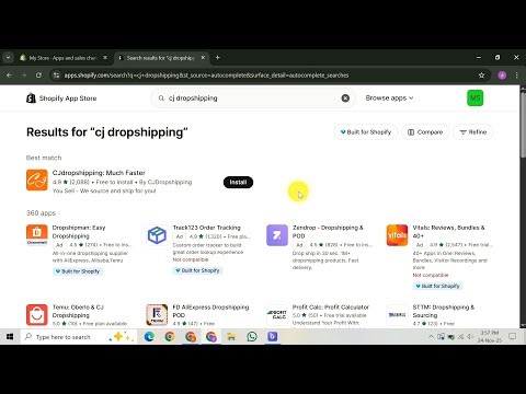 How To Connect Shopify To CJ Dropshipping