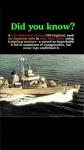 The U.S. Warship That Sank Six Submarines in Nine Days