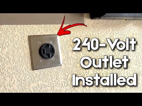 How to Install a 240-volt Outlet in the Garage to Charge an Electric Car
