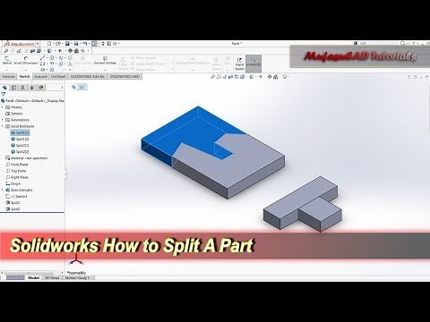 Solidworks How To Split A Part | Basic Tutorial
