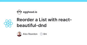 Reorder a List with react-beautiful-dnd