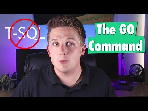 The GO Command in SQL Server Management Studio