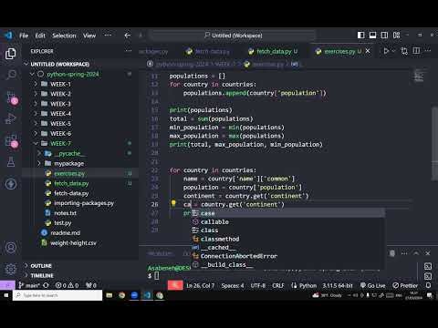 Python for Beginners: How to fetch data exercise using requests | Lesson 23