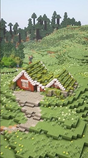 Minecraft Icelandic cottage build survival house tutorial #minecraft #minecrafttutorial #mrmirror