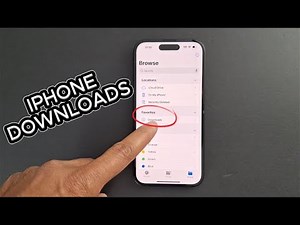 How to find the downloads folder on iPhone