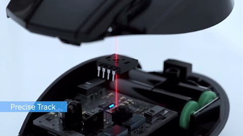 TECKNET Bluetooth Mouse, 4800 DPI Wireless Mouse, 2-Year Battery 6 Adjustable DPI, 6 Buttons Compatible with Laptop/Windows/Computer - Black