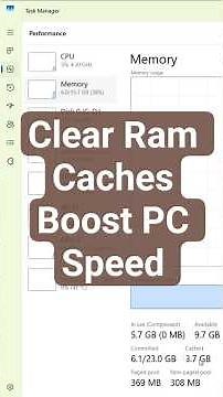 How to Delete RAM Cache in Windows 11 : Boost PC Performance