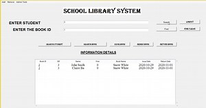 School Library System using Python with Source Code