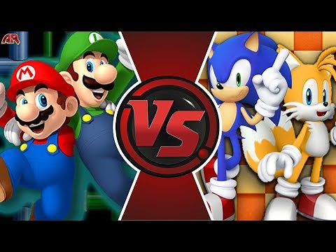 Mario and Luigi VS Sonic and Tails! Sprite Animation