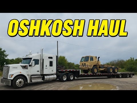 Moving Military Muscle: Oshkosh Semi Hauled by W990