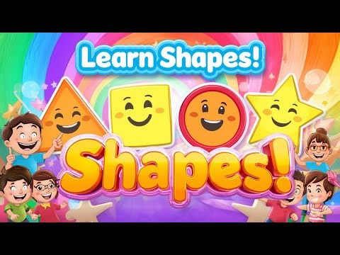 Learn Shapes for Kids 🌟 | Triangle, Square, Circle & Star | Fun Educational Video