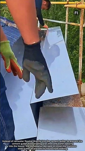 Stainless Steel Gutter Installation