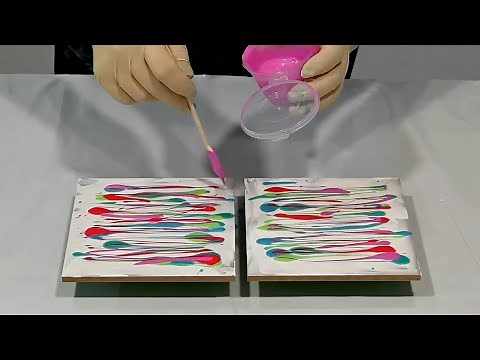 5 Unique Double Dip Acrylic Pours: Simple Fluid Art Technique for Beginners