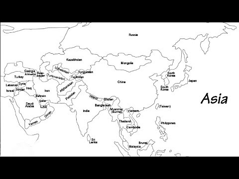 How to Draw Asia Map # Easy tricks to Draw Asia Map #drawing 78