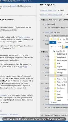 Install PHP In 1 Minute! Windows 10/11 #coding #programming #php