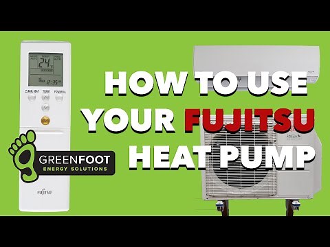 How to use your FUJITSU Ductless Heat Pump Remote