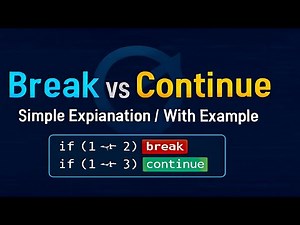 Break vs Continue in Programming | Easy Explanation with Example
