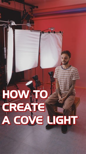 1.4K views · 19 reactions | How to create a Cove Light  This lighting technique is commonly used in film and television production to achieve a flattering, cinematic look for both indoor and outdoor settings. Simply use iFootage's 130BNAs and a bounce. Voila! You're all set! ✨ #lighting #lightingtechnique #filmmaking | iFootage International | Facebook