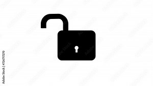 lock icon animated, lock and unlock concept