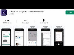 How To Sign, Fill In PDF's With Adobe Fill & Sign: Easy PDF Form Filler FOR FREE On ANDROID & iPhone