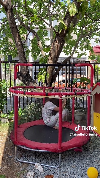 Replying to @Shae & Quinn #kidsplayground #diyplayground #outdoorplayground #kidstrampoline