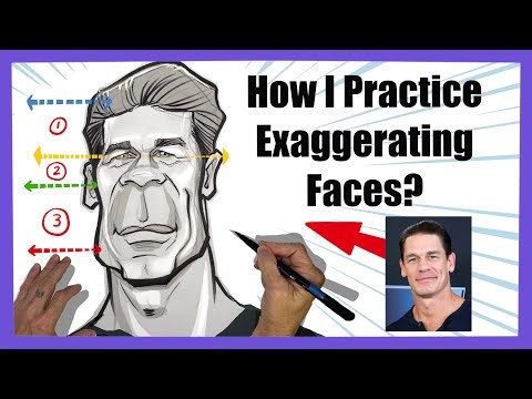 Caricature Drawing Exaggeration Exercise: John Cena