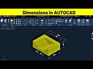 Dimensioning and changing font size in AutoCAD | 3D Modeling