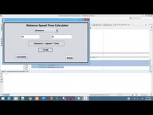 Java NetBeans Tutorial | Distance Speed Time Calculator in Java using NetBeans
