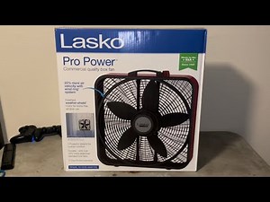 Unboxing & Review of the 2021-22 Lasko ‘Pro Power’ Box Fan model B20548